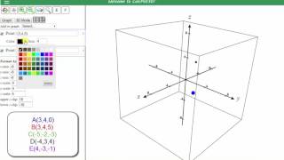 Graph Points in 3D Using 3D Calc Plotter [upl. by Allemat]