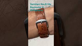 Steinhart NavB Uhr Baumuster A Vintagegrey [upl. by Julianne622]