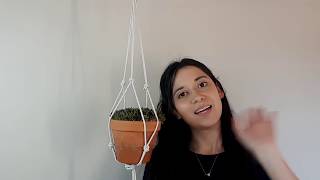 Cómo crear un Porta Macetas de Macramé en 5 min FÁCIL [upl. by Refeinnej321]