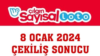 Çılgın Sayısal Loto Çekiliş Sonuçları 8 Ocak 2024 [upl. by Alema614]