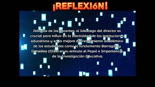 Investigación educativa reflexión [upl. by Zadack]