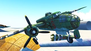 MITCHELL B25 DESTRUCTION  BeamNG Drive Mitchell B25 PLANE MOD [upl. by Kcod580]