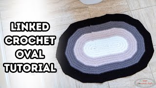 FREE Linked Crochet OVAL Tutorial 40 AdFree Linked Crochet Patterns  PRIZES [upl. by Wie]