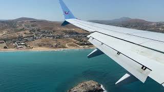 4K  Heraklion Intl Airport 🇬🇷 Runway 27 Final Approach and Landing TUI Boeing 737 MAX 8 [upl. by Farkas]