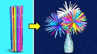 11 COOL CRAFTS WITH STRAWS [upl. by Earvin]