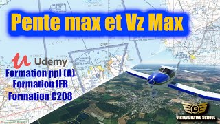 Pente max et Vz max  PPL  wwwvirtualflyingschoolcom [upl. by Schoening676]