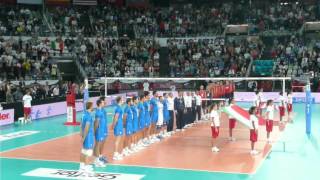 Mondiali Pallavolo 2010  ItaliaUSA  Inno nazionale italiano Fratelli dItalia [upl. by Glanti704]