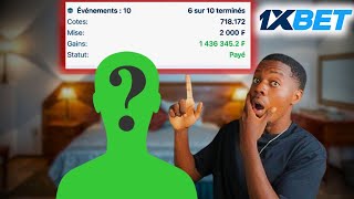 Un abonné à gagné 1 millions sur 1xbet avec 2000fcfa et il nous partage sa stratégie Astuce 1xbet [upl. by Anewor]