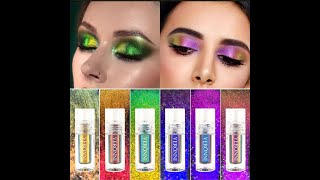 Chrome Shifting Pigments Chameleon Liquid Eyeshadow Shiny Long Lasting Multichrome High Eyeshadow [upl. by Ricardama]