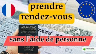 VFS Global France  comment prendre un rendezvous visa France sans laide de personne [upl. by Nosyaj]