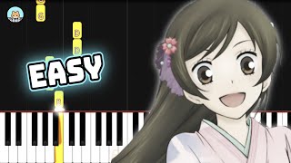 Kamisama Kiss OP  quotKamisama Hajimemashitaquot  EASY Piano Tutorial amp Sheet Music [upl. by Chen902]