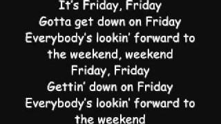 Rebecca Black Friday Lyrics [upl. by Sylvan]