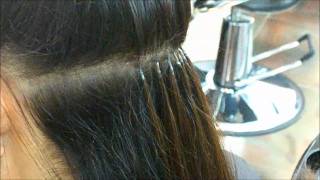 Keratin Glue Hair Extensions by Euphora Best Hair Salon in Queens NY [upl. by Knapp]