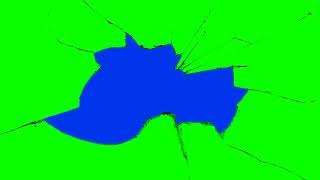 broken glass green screen blue [upl. by Nednil115]