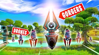 How to Find GORGER BOSSES  GATHERER DRONES in Fortnite [upl. by Nunnery]