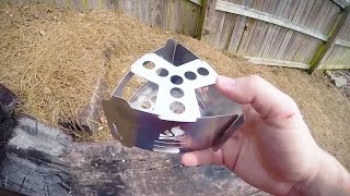 Bushcraft Essentials Bushbox Ultralight Outdoor Pocket Stove [upl. by Galasyn159]