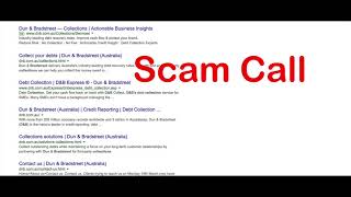 Fake Dun amp Bradstreet Scam Call [upl. by Htebaile]