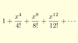 Summing Along Subsequences of the Exponential Functions Power Series [upl. by Armalda]