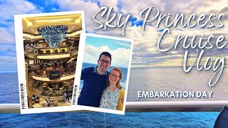 Sky Princess Vlog  Embarkation Day  Inside Cabin Room Tour  Transatlantic Repositioning Cruise [upl. by Amat]