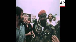 SYND 17 11 75 JONAS SAVIMBI AND HIS UNITA GUERILLA FORCES [upl. by Annaiuq]