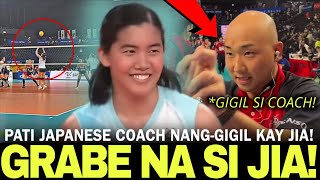 Jia MoradoDe Guzman PINANGGIGILAN ng JAPANESE COACH GRABE na si JIAMAZING  JVL 20232024 [upl. by Akinas]