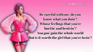 Cardi B  Be Careful Lyrics [upl. by Eiroj]