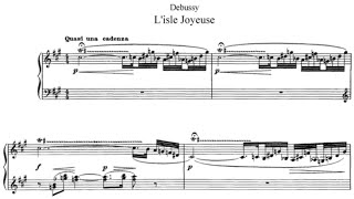 Claude Debussy  Lisle joyeuse With score [upl. by Peckham]