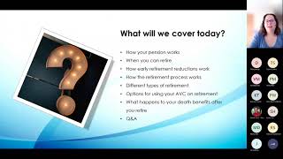 You and Your Pension  Retirement Webinar [upl. by Joerg539]