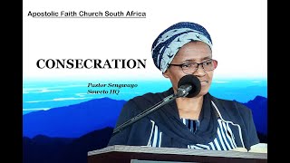 Pastor A Sengwayo Consecration Apostolic Faith Church South Africa Live Broadcast [upl. by Honeyman624]