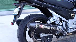 YAMAHA FJR1300AS Yoshimura R 77 Slip on [upl. by Wilhelmina513]