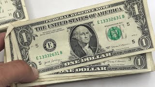 Searching Dollar Bills for Rare Dollar’s to Sell for a Profit video [upl. by Dublin497]