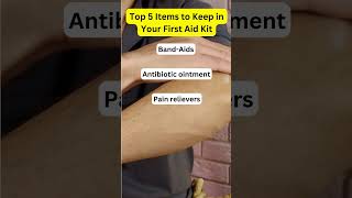 Top 5 items to keep in your first aid kit firstaidkit [upl. by Noneek]