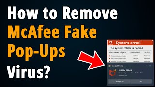 How to Stop McAfee Popups  Step to Step Tutorial [upl. by Ytinirt630]