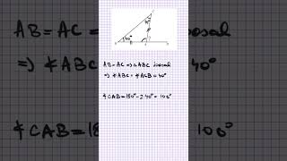 Problemă rezolvată Triunghiul isoscel [upl. by Yodlem]