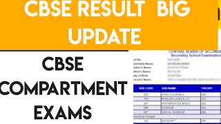 CBSE Latest news  CBSE Compartment Result  CBSE class 10 and 12  Big Update [upl. by Neemsay]