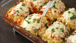 Vegetarian Lasagna Roll Ups The BEST [upl. by Arreyt]