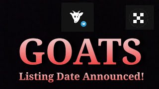 GOATS LISTING DATE ANNOUNCED  What must you do [upl. by Ohploda]