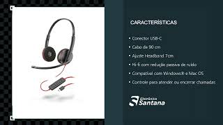 Headset com Fio UBSC Poly Blackwire C3220 [upl. by Osicran246]