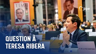 Question à Teresa Ribera [upl. by Notned]