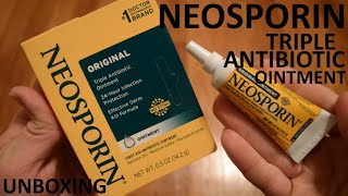 Unboxing Neosporin Original Triple Antibiotic Ointment [upl. by Nolyk]