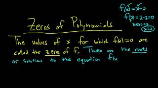 Zeros of Polynomials and their Multiplicities [upl. by Coben]