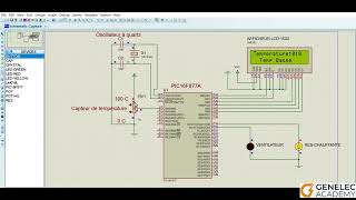 Schéma de Contrôle de Température avec PIC16F877A et Affichage sur LCD [upl. by Nosiram625]