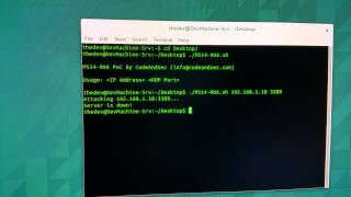 CVE20146321 MS14066 Crash PoC by CodeAndSec RDP [upl. by Enyamrahs]