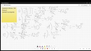 Zadanie 568 str 163 Klasa 2Zamień na stopnie [upl. by Amalee]