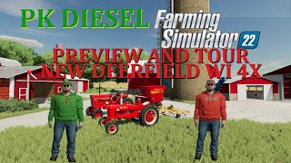 NEW DEERFIELD WI 4X MAP PREVIEW AND TOUR FS22 MULTIPLAYER [upl. by Joey]