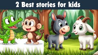 2 Best Stories Kids Animated stories kids Cartoons Hindi Kahaniyan Daily cartoon Kidscornertv2 [upl. by Lamrej]