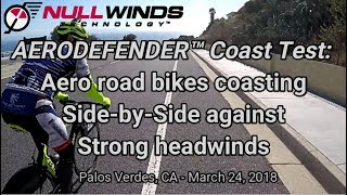 AERODEFENDER™ Fairings on Road Bikes in Strong Headwinds [upl. by Jillane]