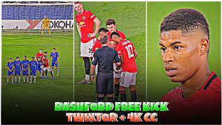 Rashford Free Kick vs Chelsea  Best 4k Clips  CC High Quality For Editing 🤙💥 part2 [upl. by Emili]