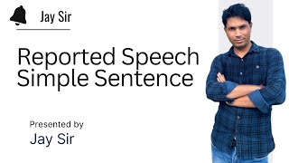 Reported Speech  Indirect Speech  Direct Speech  Simple Sentence  10th Class English Grammar 👏 [upl. by Gavrilla]