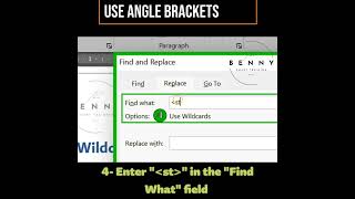 How to Use Angle Brackets in MS Words Wildcard Search [upl. by Nahsaj]